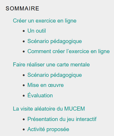 Capture du sommaire de l'article "Exploiter des documents en ligne en LCA"