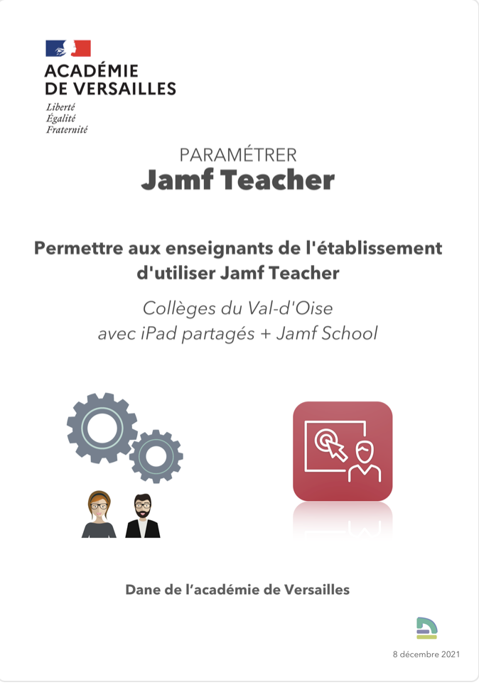 Logo Paramétrer Jamf Teacher