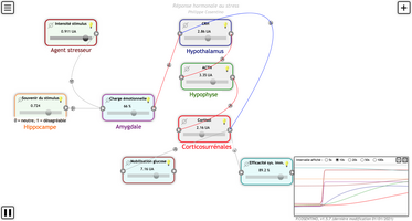 Interface du module analytique (modèle sur le stress)